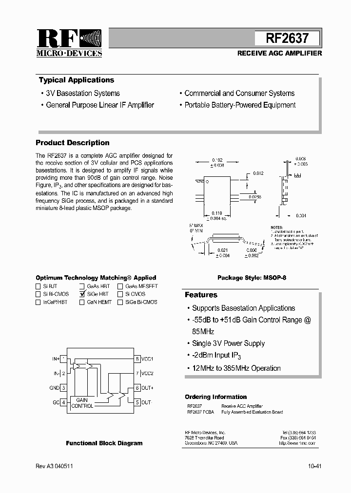 RF2637_382817.PDF Datasheet