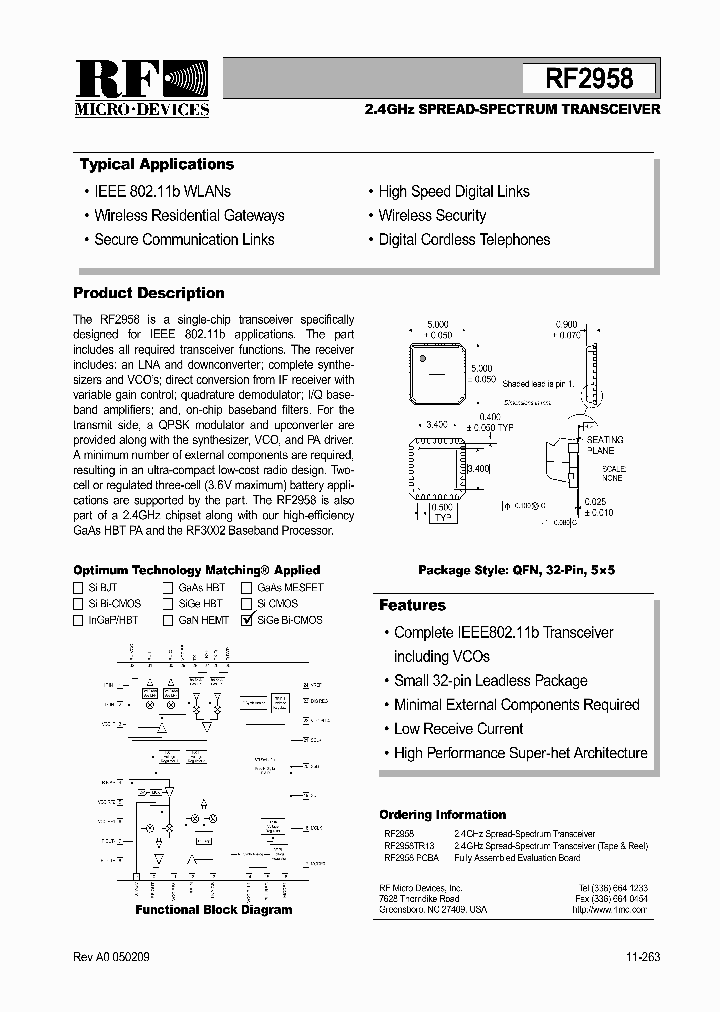 RF2958TR13_373454.PDF Datasheet