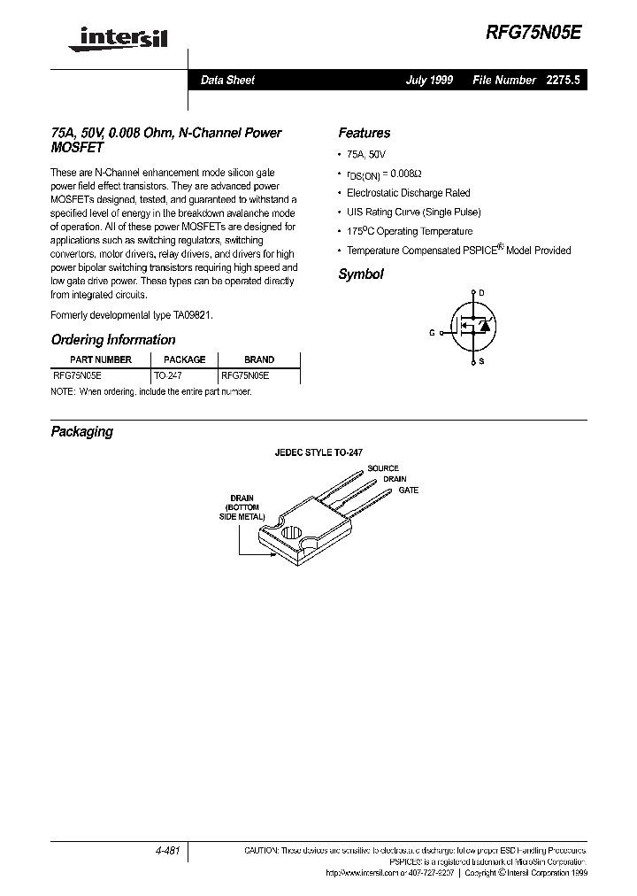 RFG75N05E_179927.PDF Datasheet