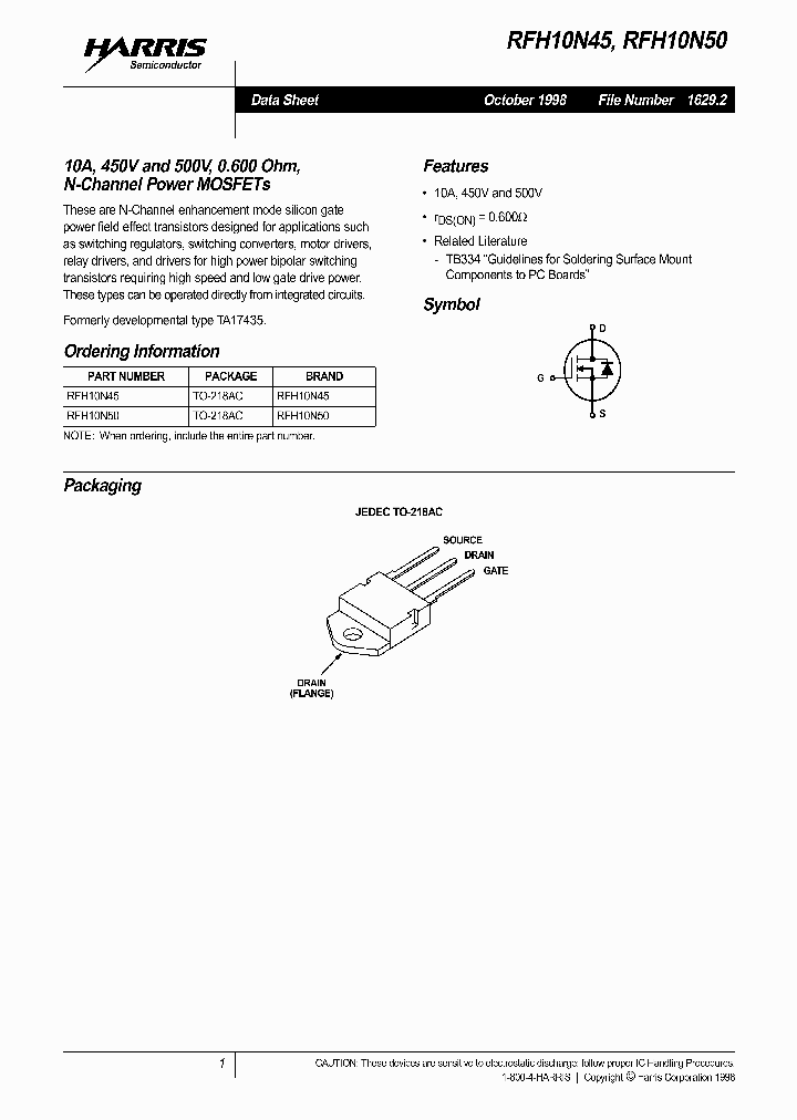 RFH10N50_356168.PDF Datasheet