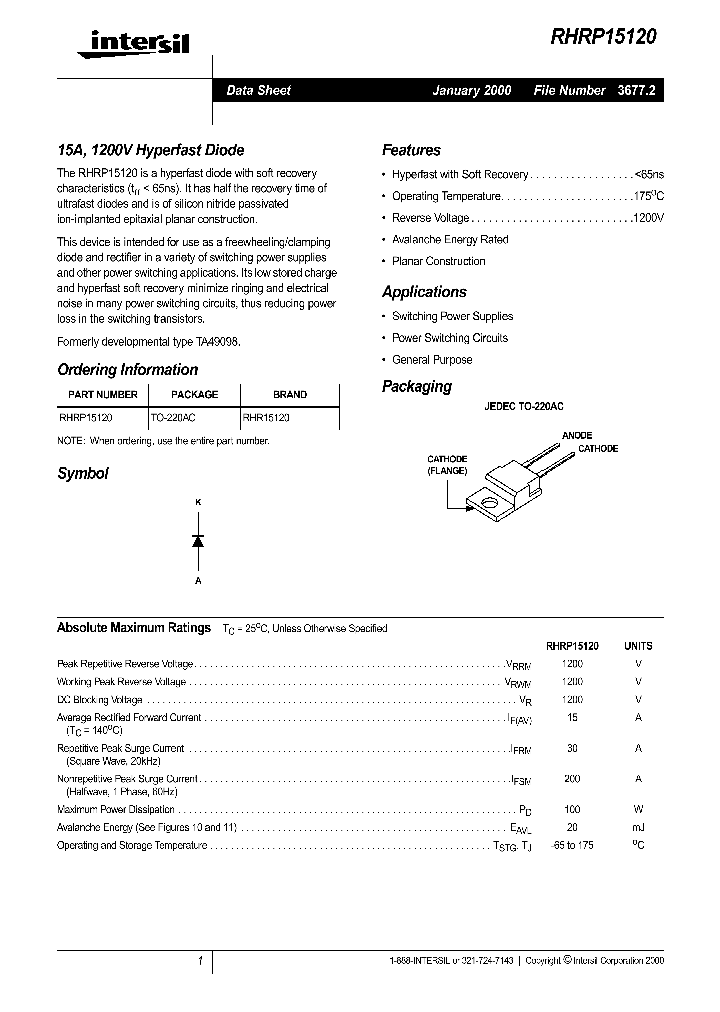 RHRP15120_333274.PDF Datasheet