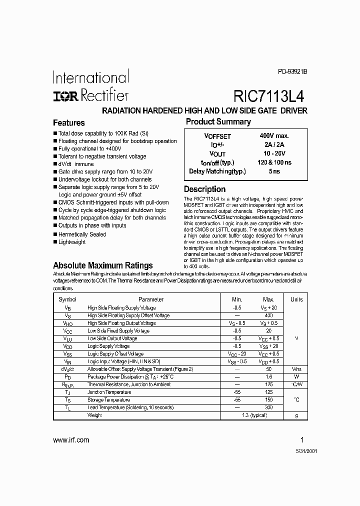 RIC7113L4_322358.PDF Datasheet