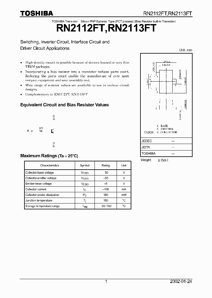 RN2112FT_379117.PDF Datasheet