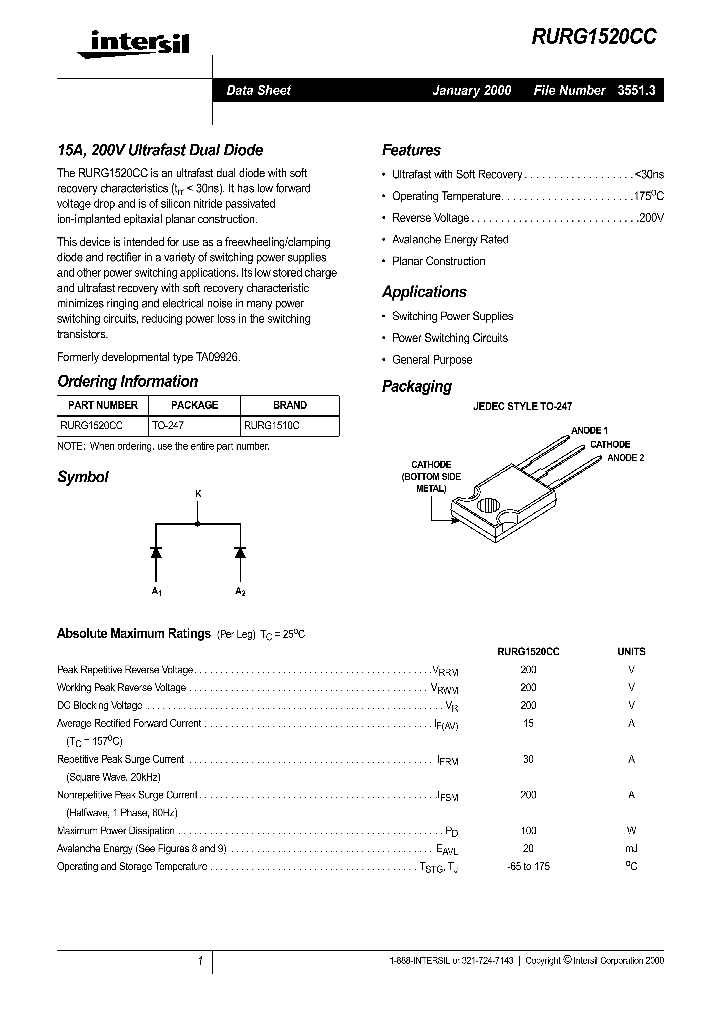 RURG1520CC_171194.PDF Datasheet