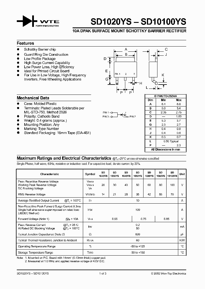 SD1060YS-T3_308921.PDF Datasheet