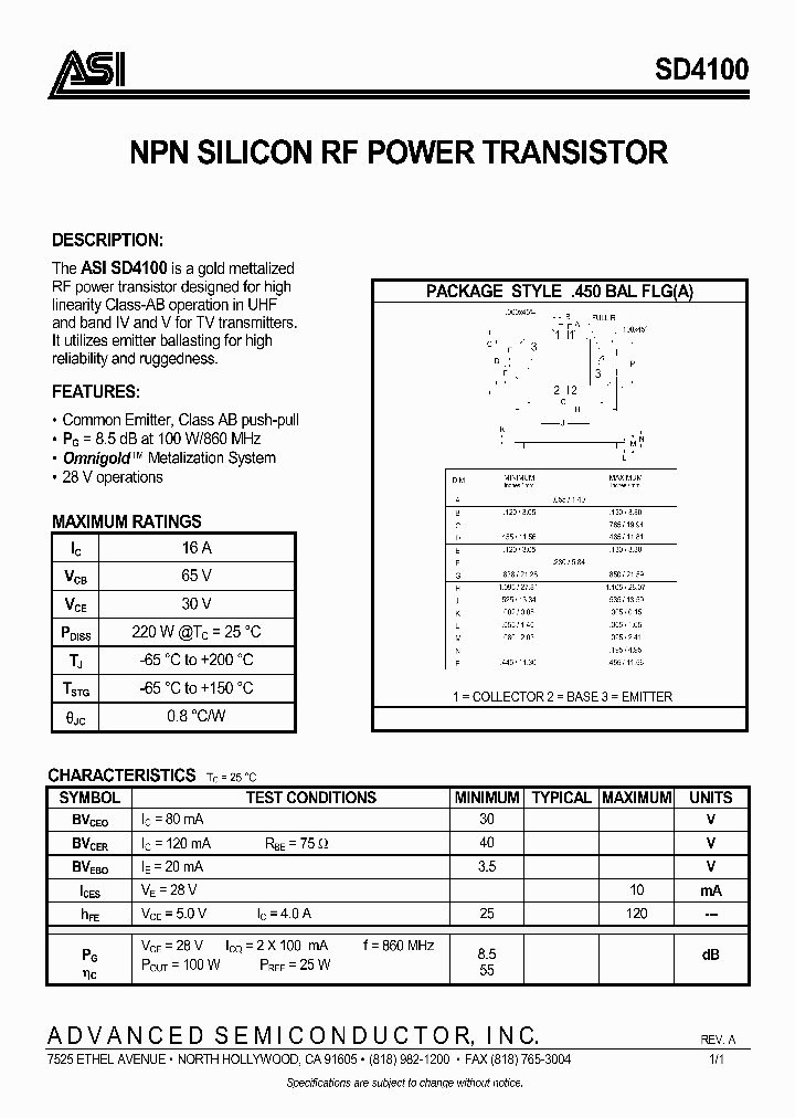 SD4100_344334.PDF Datasheet