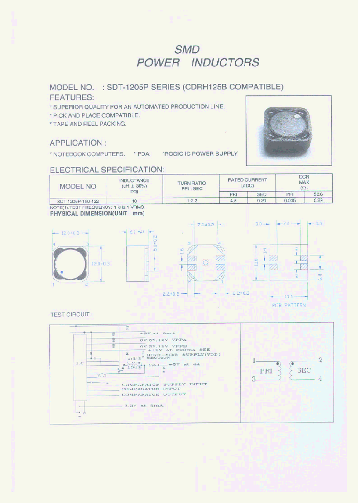 SDT-1205P_365359.PDF Datasheet