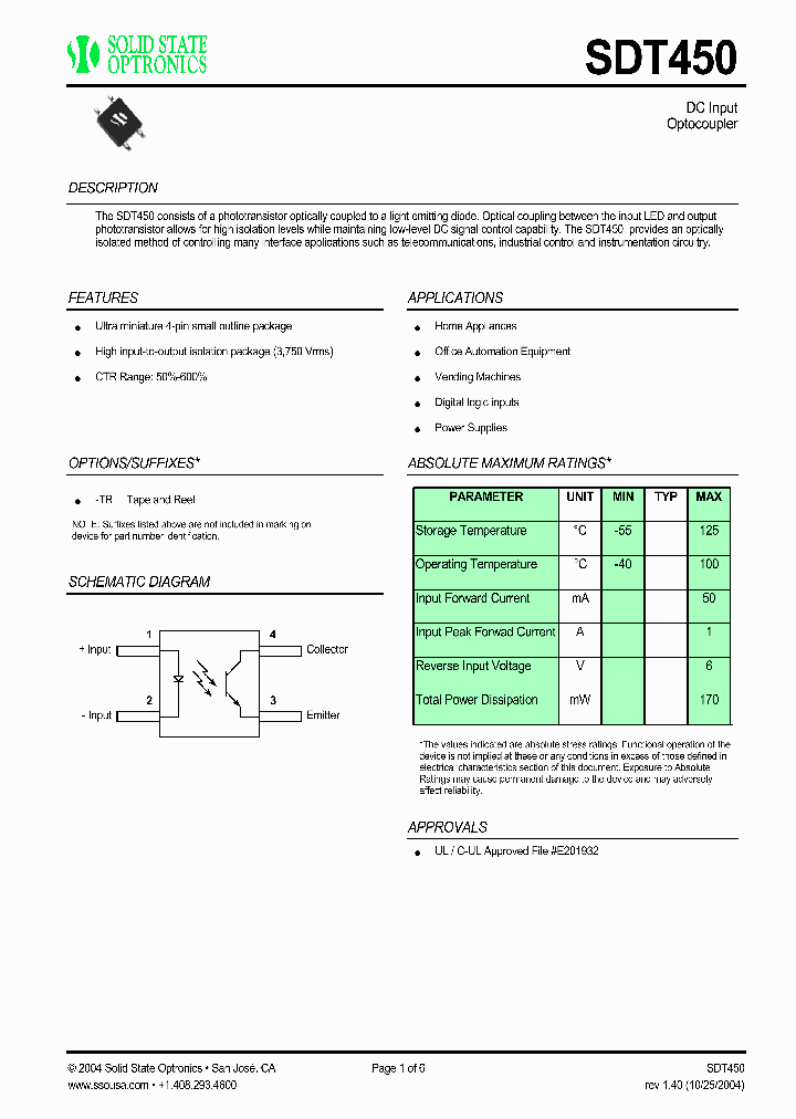 SDT450_309507.PDF Datasheet