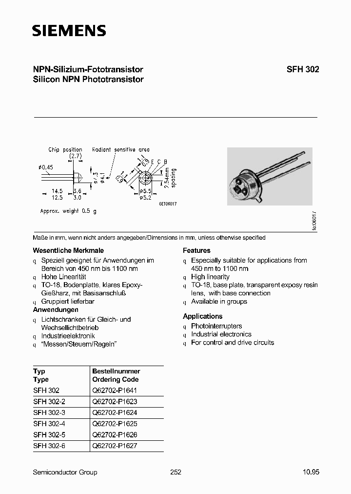 SFH302_319222.PDF Datasheet