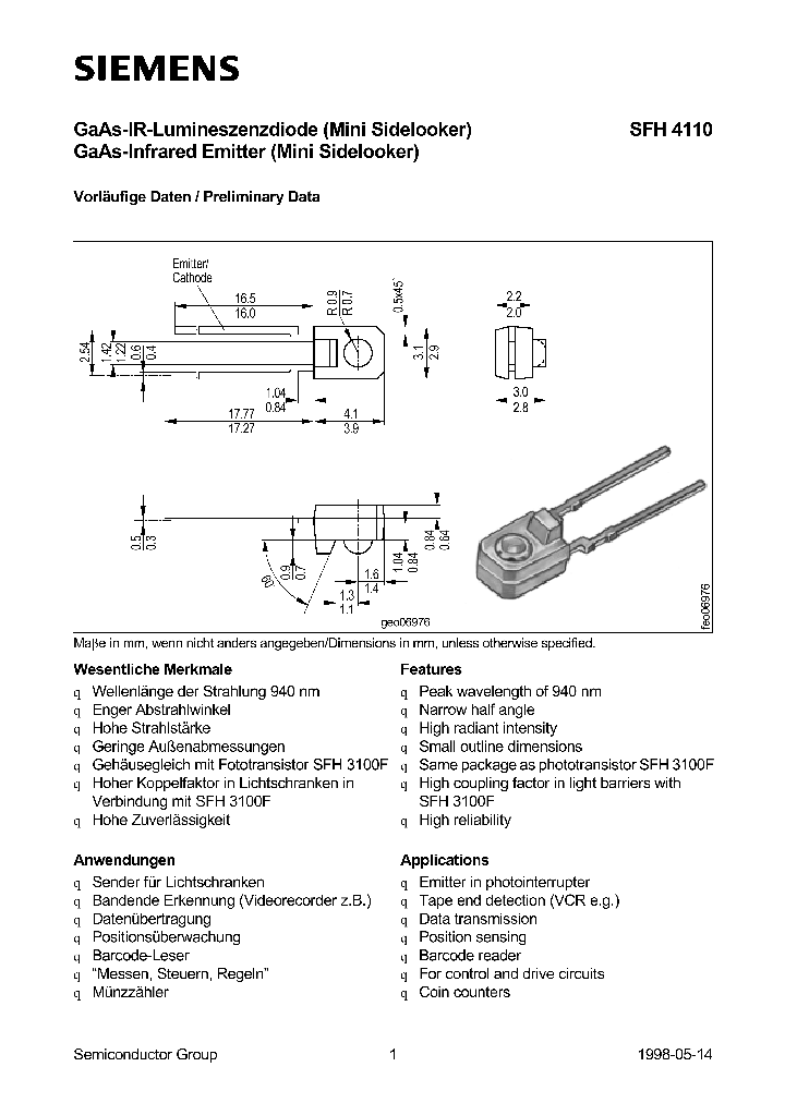 SFH4110_329165.PDF Datasheet