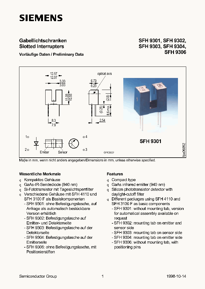 SFH9301_308941.PDF Datasheet
