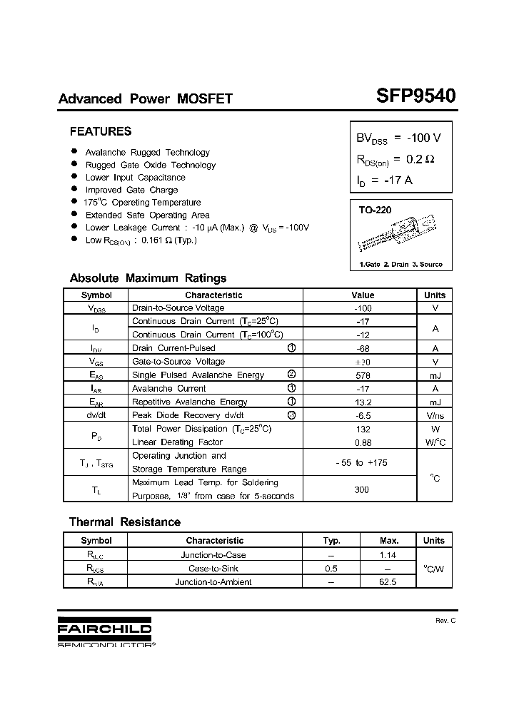SFP9540_359312.PDF Datasheet