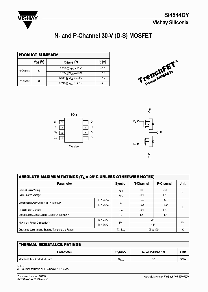 SI4544DY_336745.PDF Datasheet