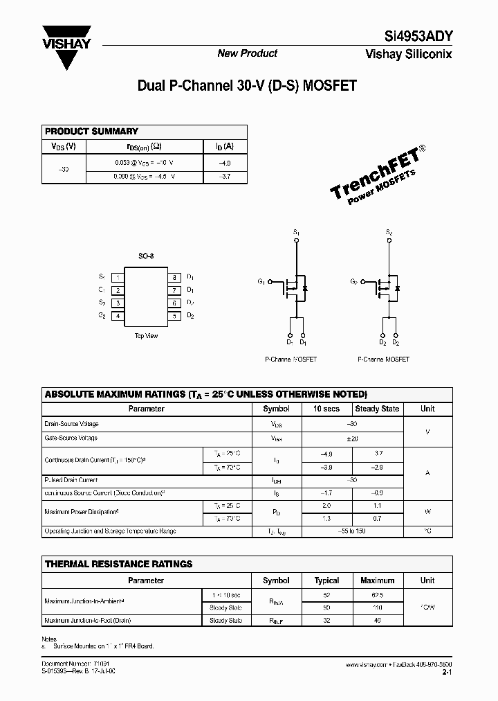 SI4953ADY_136071.PDF Datasheet
