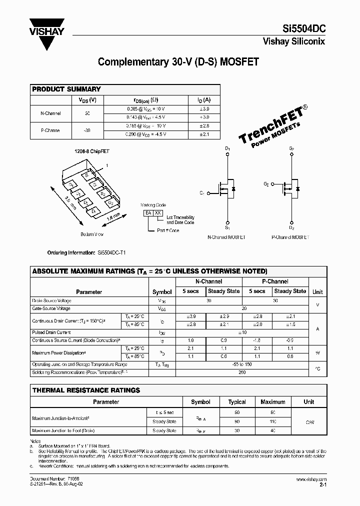 SI5504DC_359499.PDF Datasheet