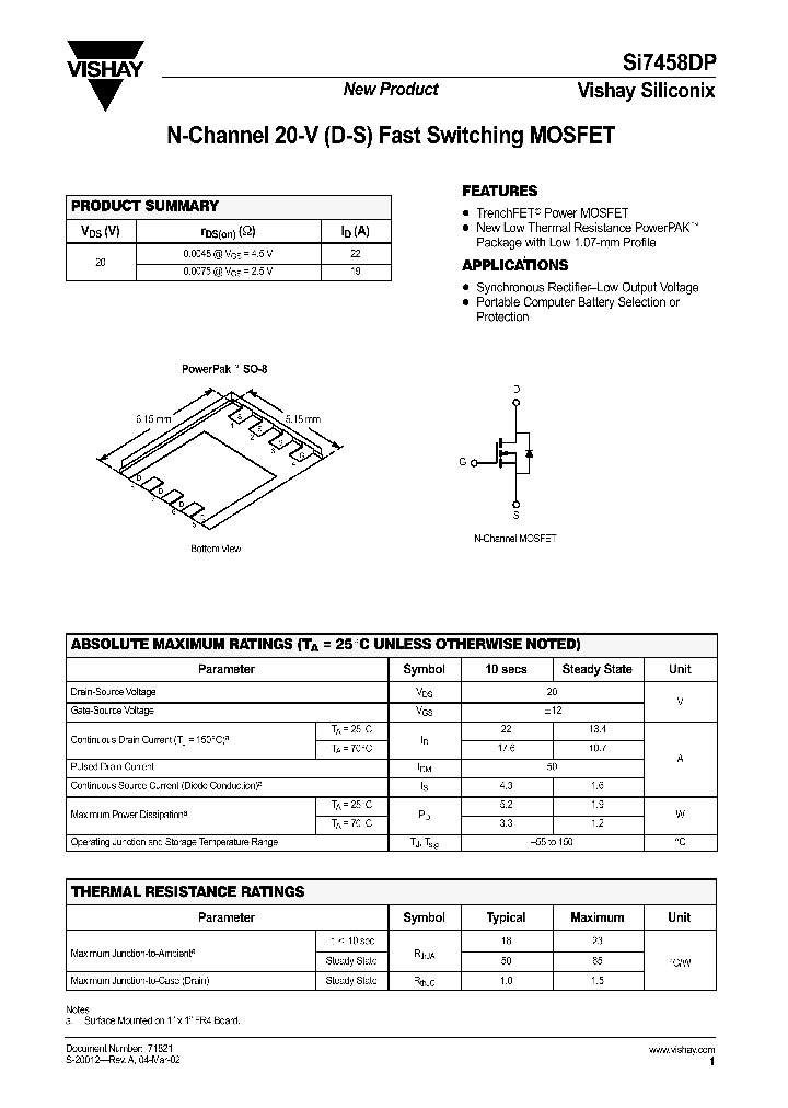 SI7458DP_306312.PDF Datasheet