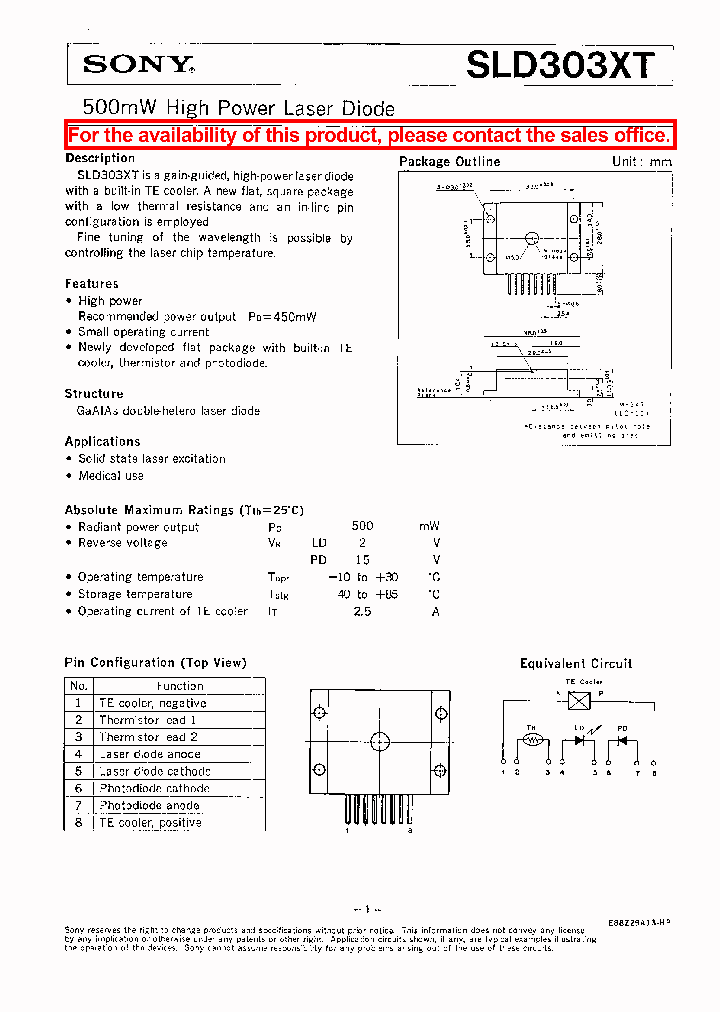 SLD303XT_361246.PDF Datasheet