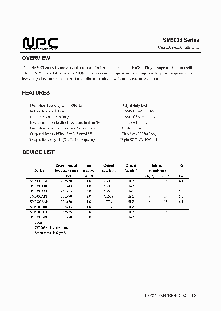 SM5003BAH_307613.PDF Datasheet
