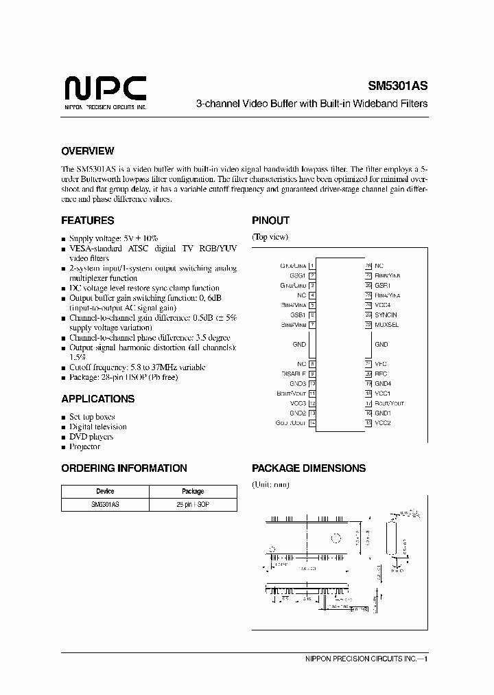 SM5301_306552.PDF Datasheet
