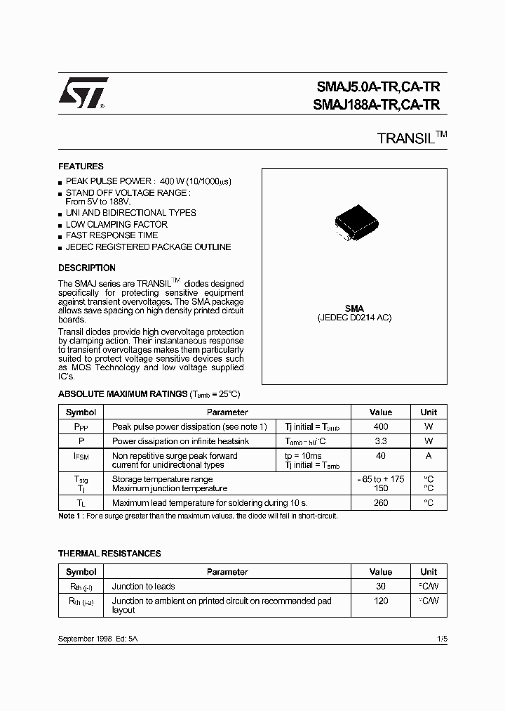 SMAJ24A-TR_20975.PDF Datasheet