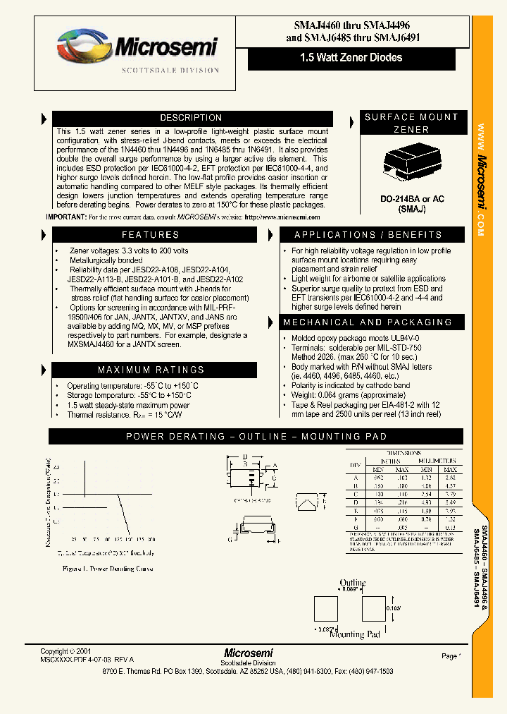 SMAJ6489_324407.PDF Datasheet