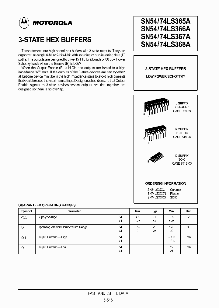 SN74LS365D_89859.PDF Datasheet