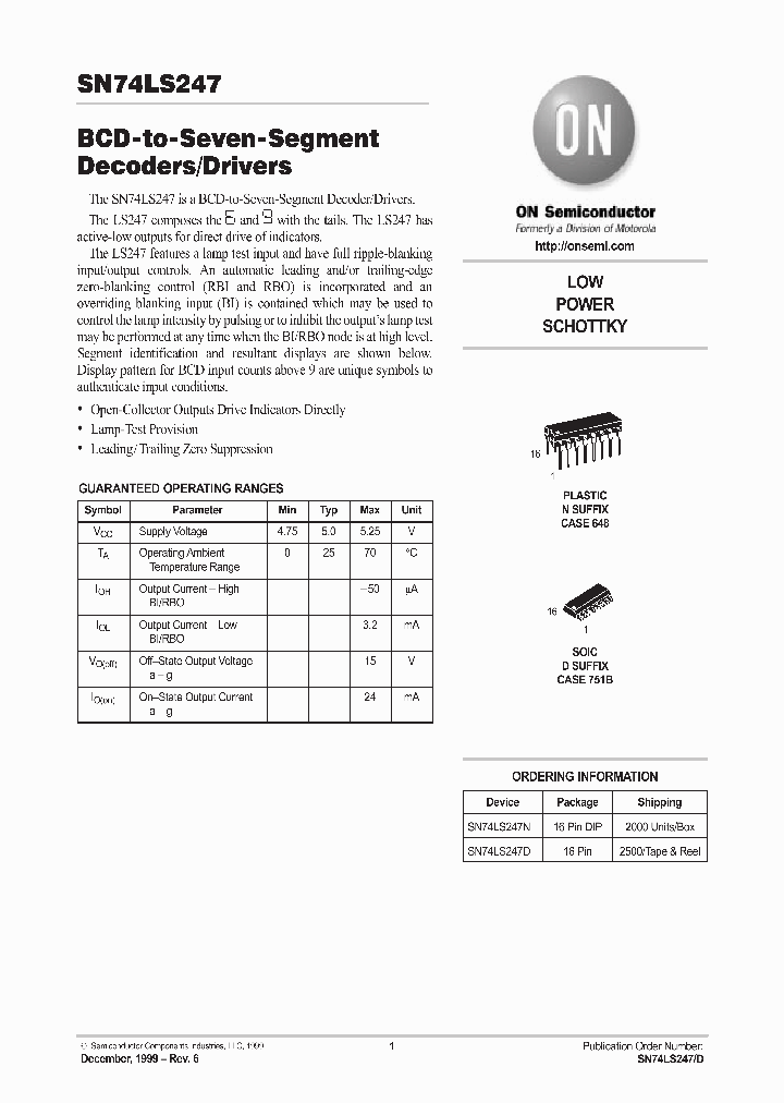 SN74LS247_327255.PDF Datasheet