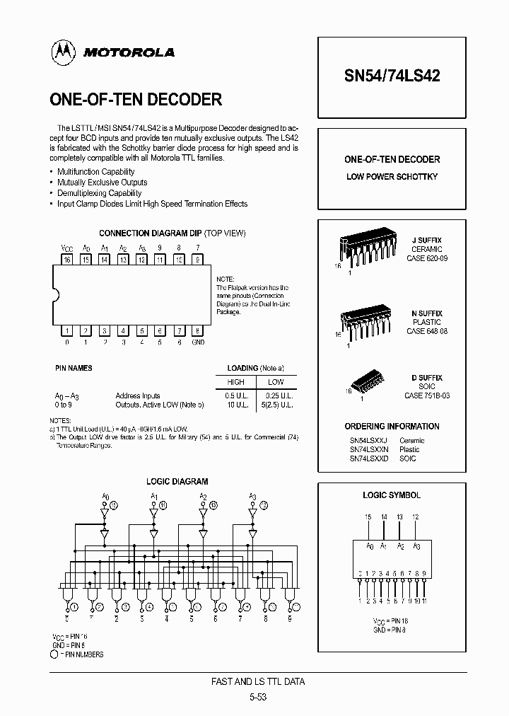 SN74LS42D_340149.PDF Datasheet