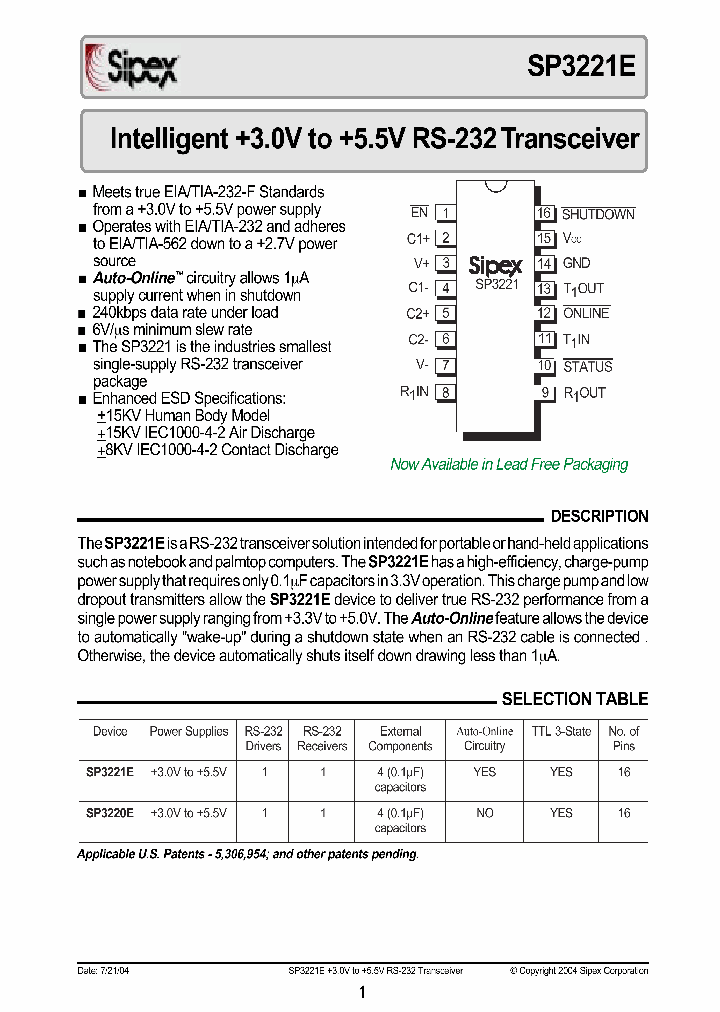 SP3221_355413.PDF Datasheet