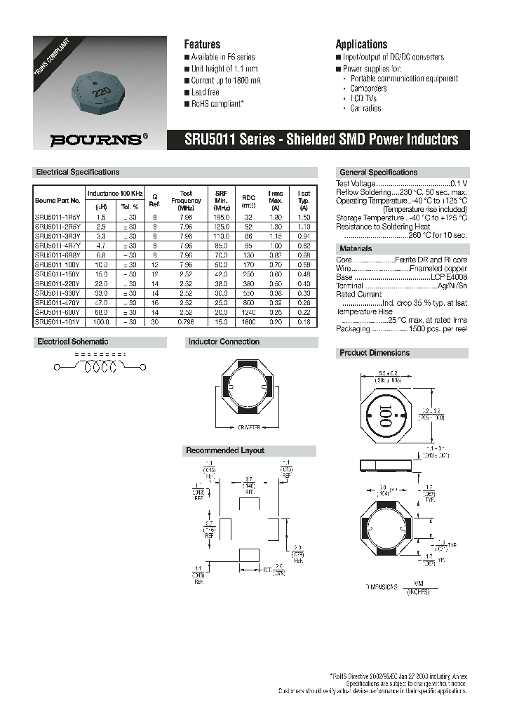 SRU5011_203561.PDF Datasheet