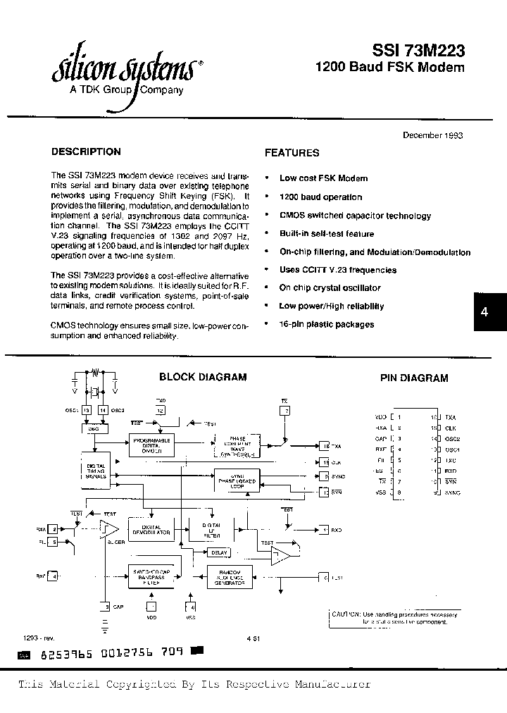 SSI73M223-CP_342920.PDF Datasheet