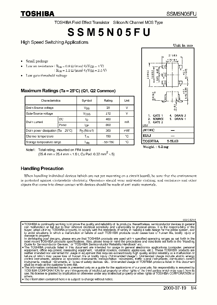 SSM5N05FU_361025.PDF Datasheet