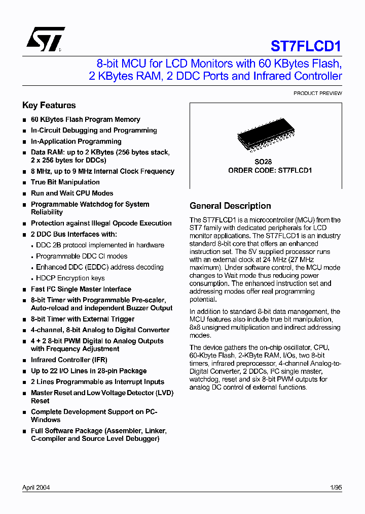 ST7FLCD1_350432.PDF Datasheet