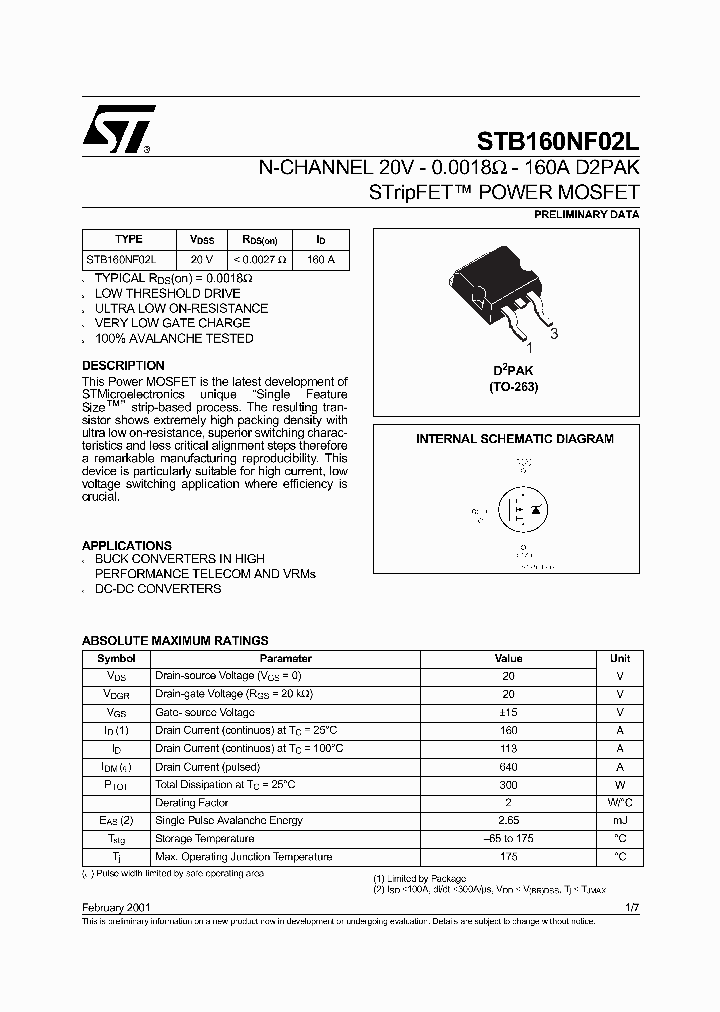 STB160NF02L_342824.PDF Datasheet