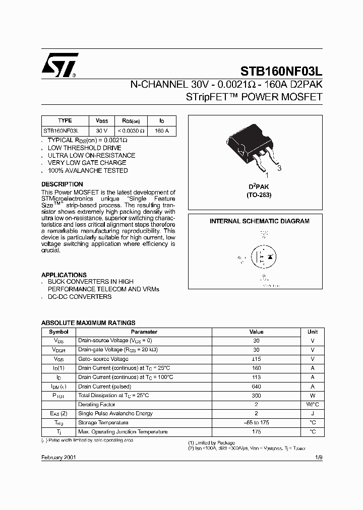 STB160NF03L_342823.PDF Datasheet