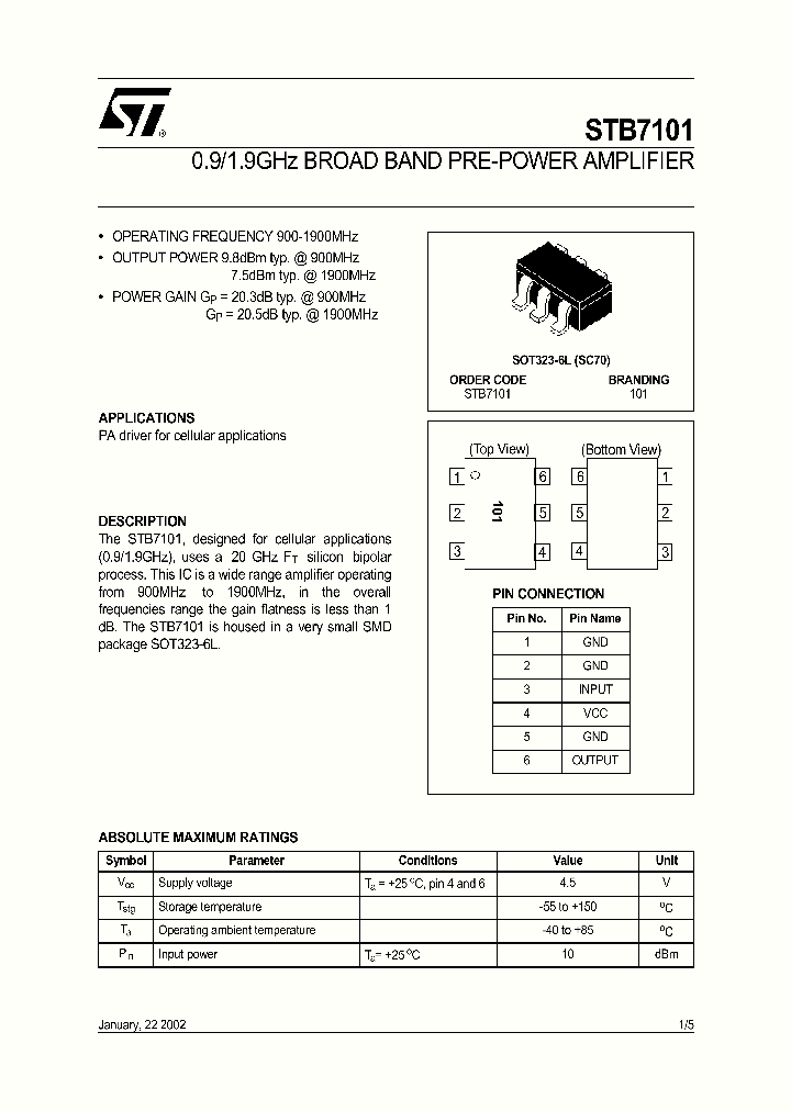 STB7101TR_367555.PDF Datasheet