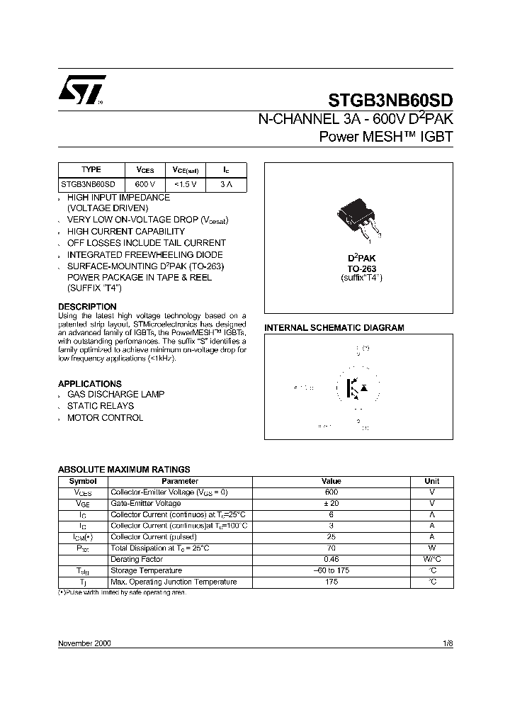 STGB3NB60SD_77054.PDF Datasheet