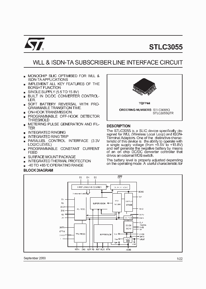 STLC3055QTRNBSP_337883.PDF Datasheet