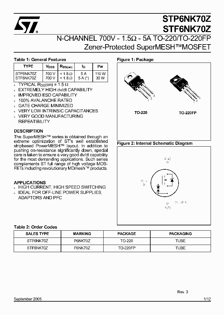 STP6NK70Z_354444.PDF Datasheet