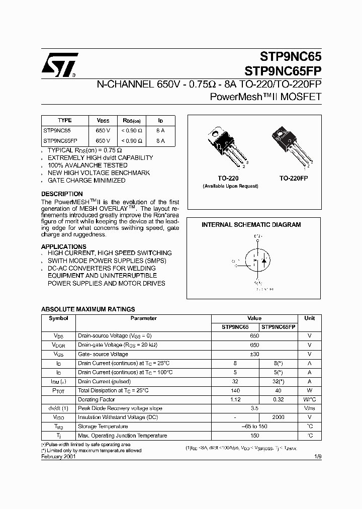STP9NC65FP_380415.PDF Datasheet