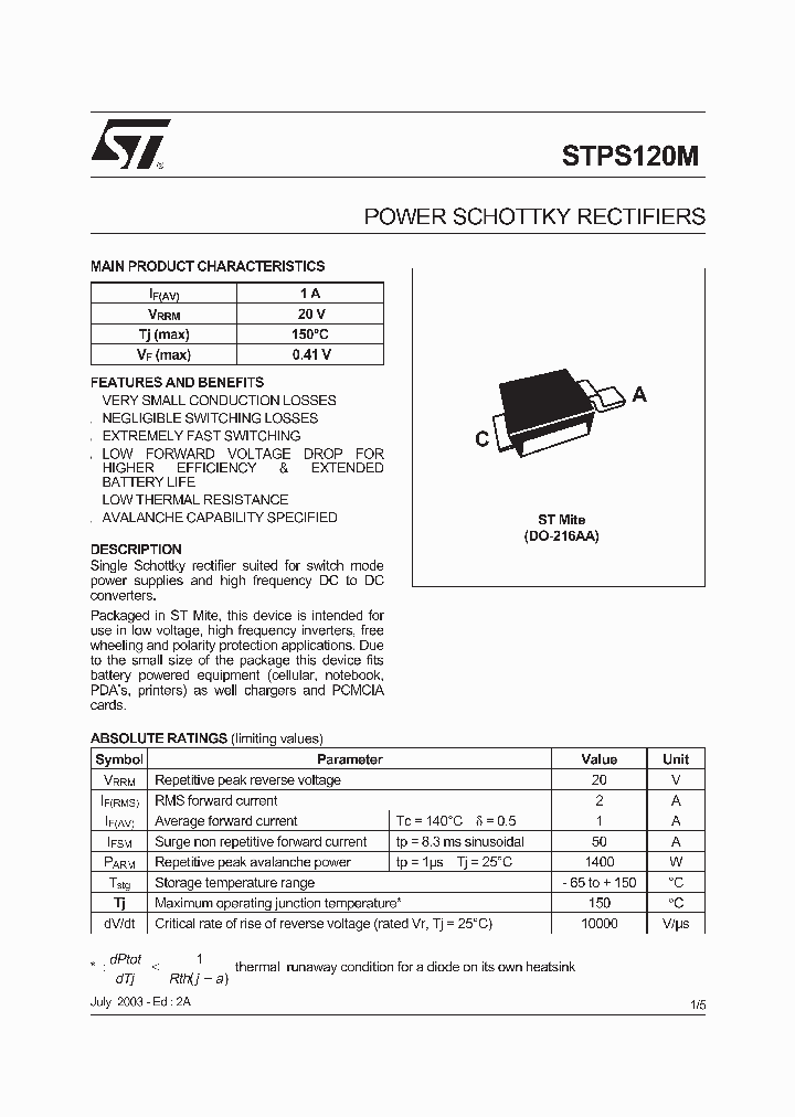 STPS120M_363077.PDF Datasheet