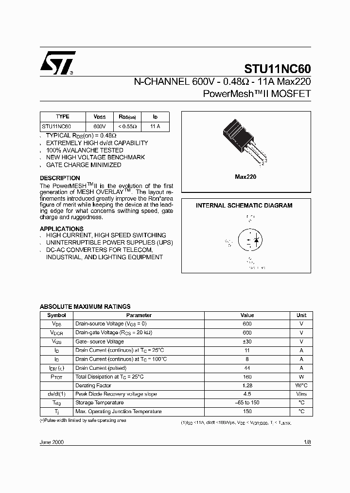 STU11NC60_336446.PDF Datasheet