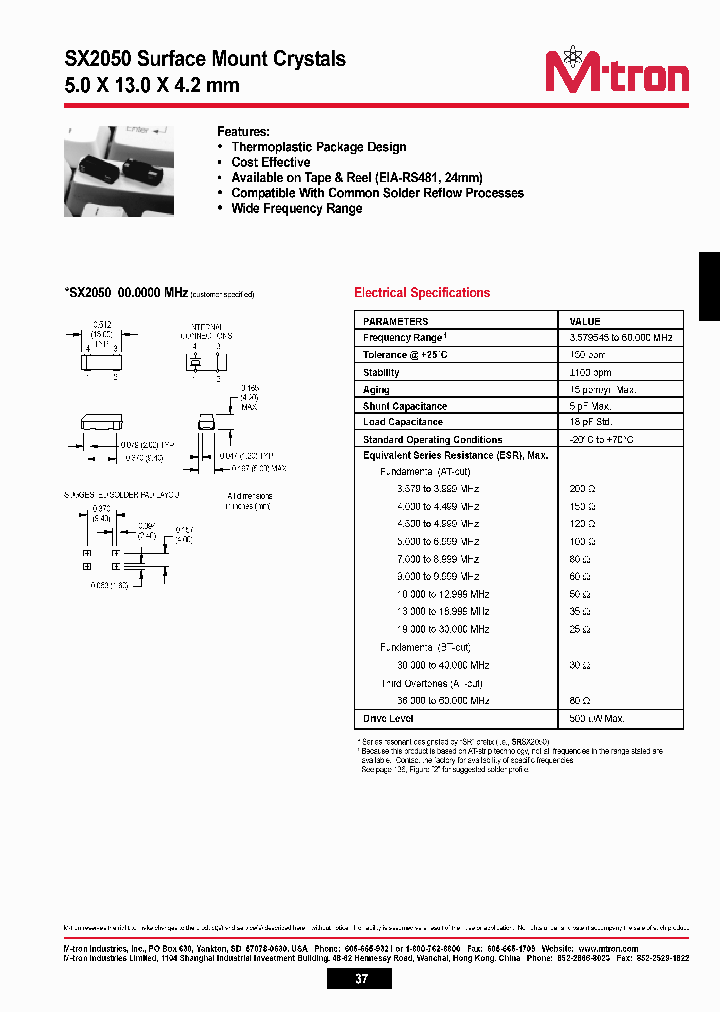 SX2050_336583.PDF Datasheet