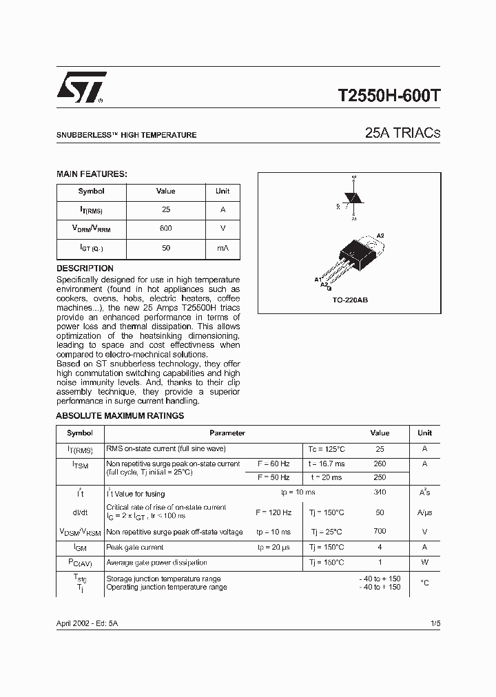 T2550H_332311.PDF Datasheet