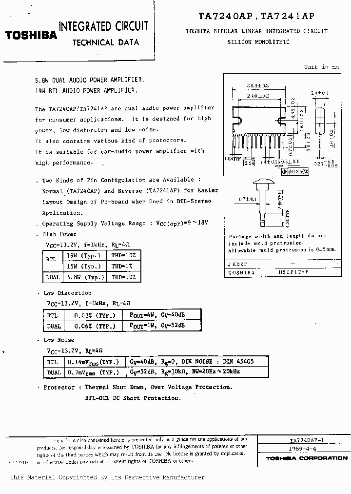 TA7240APNBSP_181483.PDF Datasheet
