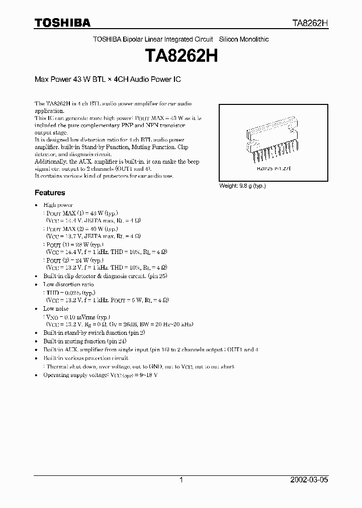 TA8262H_347714.PDF Datasheet
