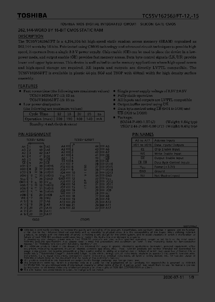 TC55V16256FT-15_322687.PDF Datasheet