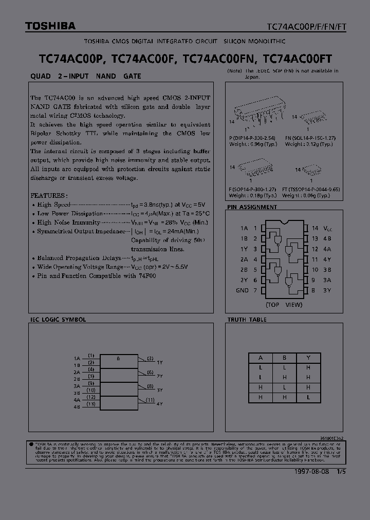 TC74AC00FT_317327.PDF Datasheet