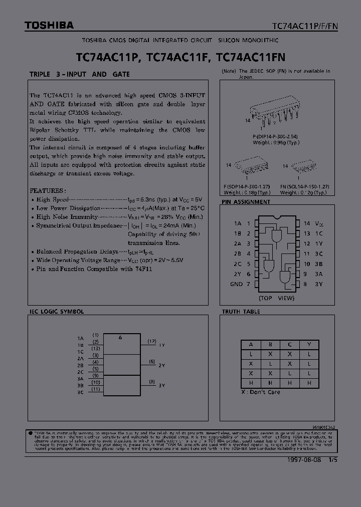TC74AC11FN_317301.PDF Datasheet