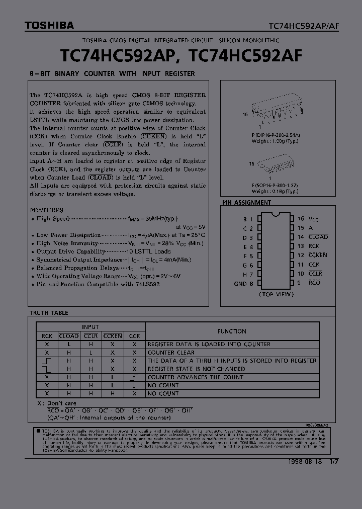 TC74HC592AF_378954.PDF Datasheet